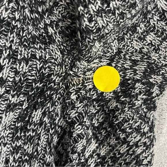 UK2LA Waterfall Front Cardigan Heather Grey Ribbed Knit Sz Small - Picture 9 of 12